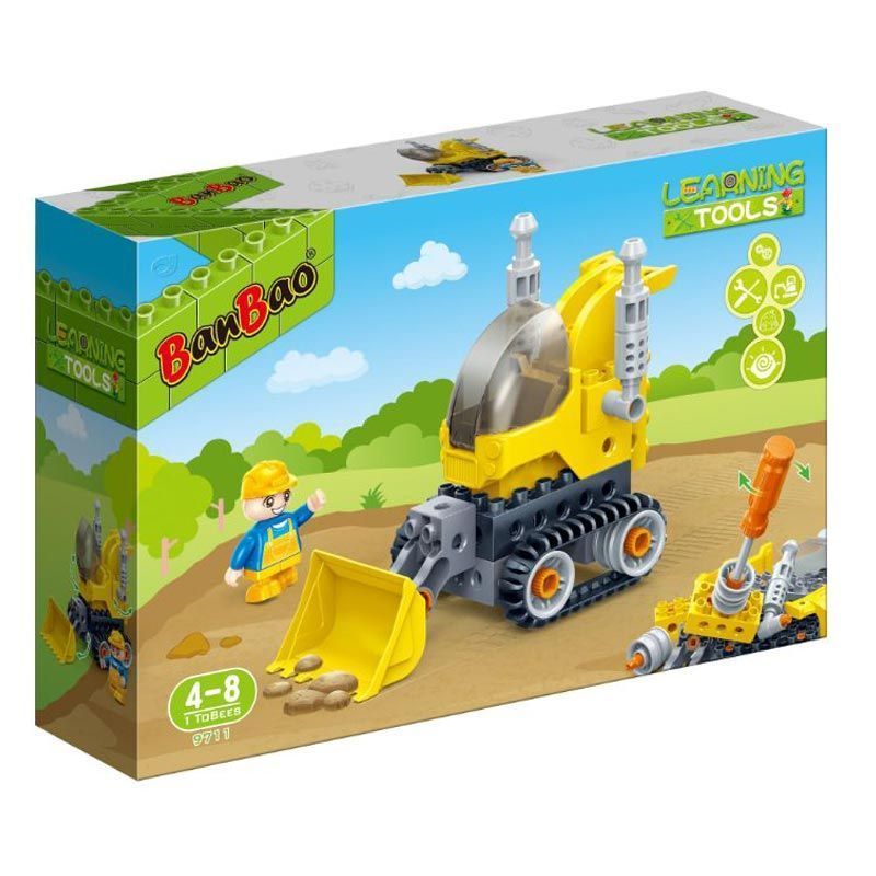 Конструктор "Бульдозер" (19 елм.)/  BanBao
