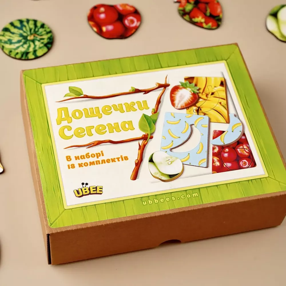 Дошки Сегена: фрукти