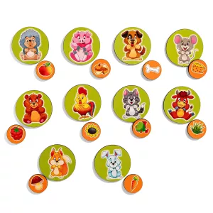 Гра на липучках - Хто що їсть