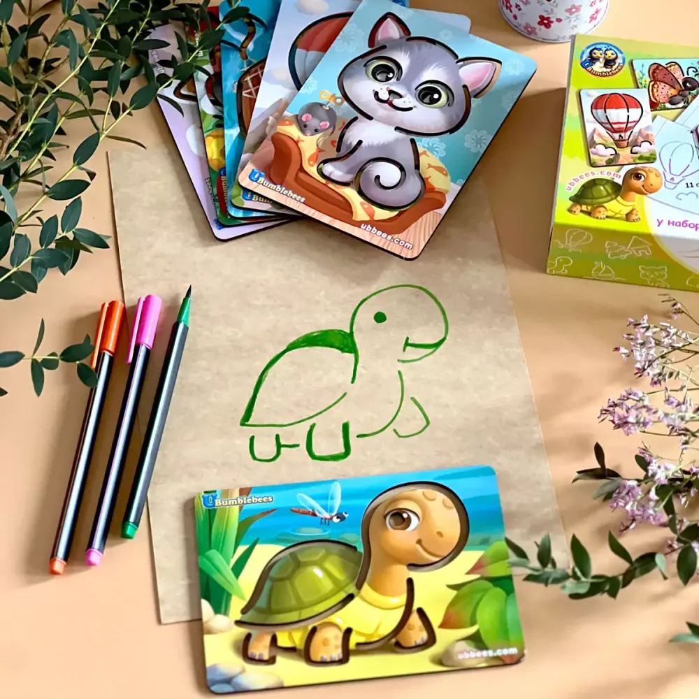 Трафарети великі 6 шт.