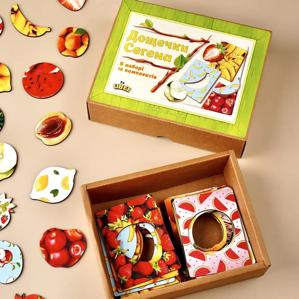 Дошки Сегена: фрукти