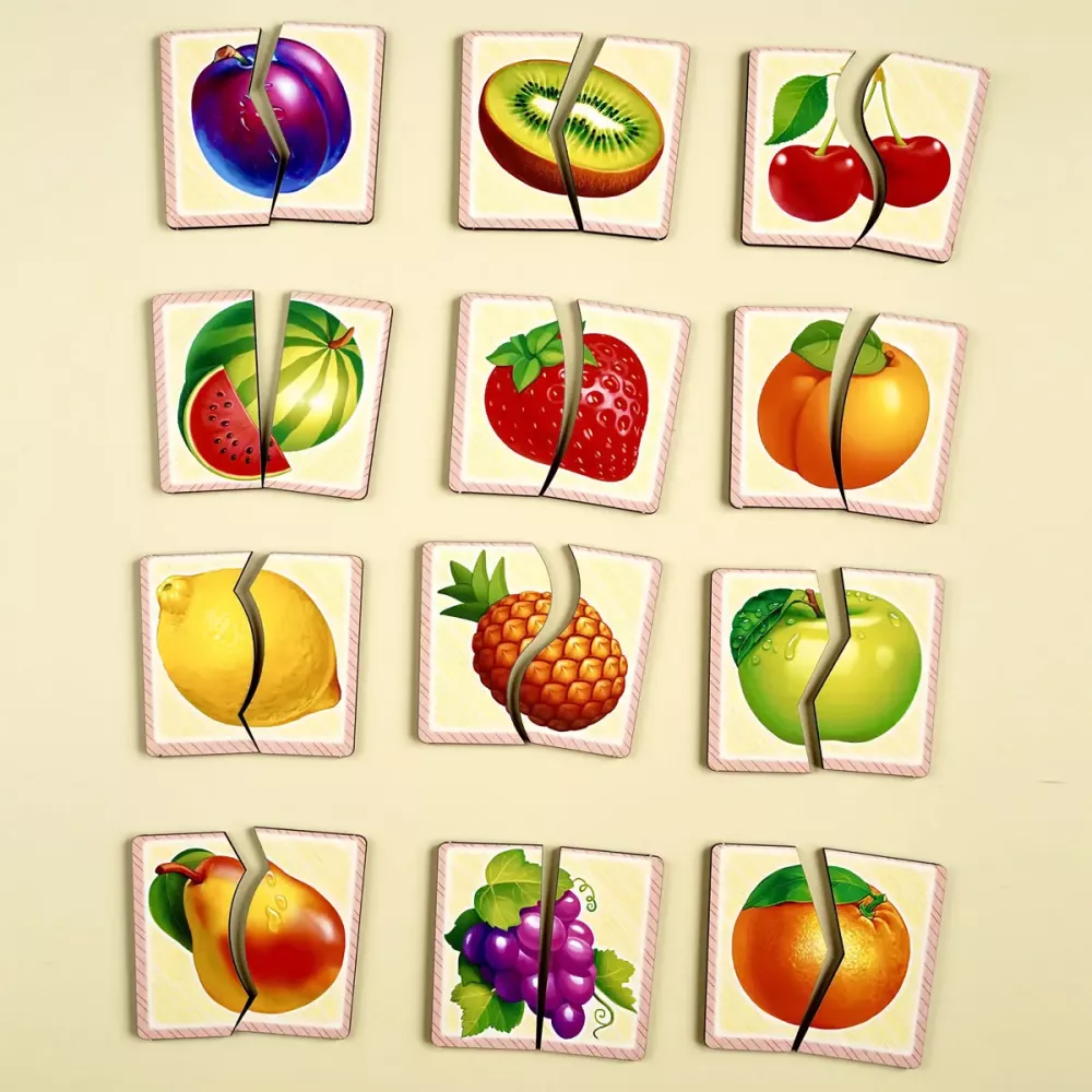 Пазл "Половинки. Фрукти"