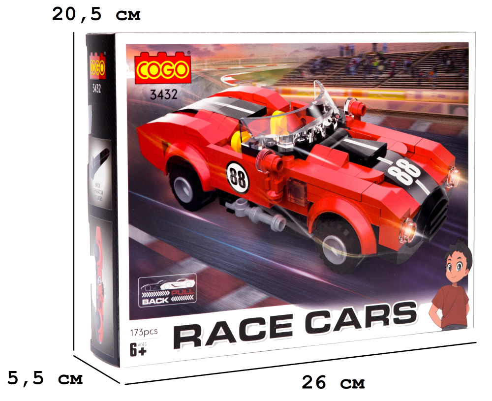 Конструктор "Автомобілі" (173 елм.) Потужність / COGO