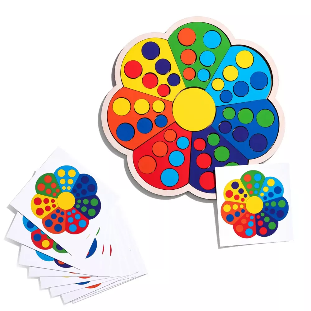 Сортер з картками "Квітка-семибарвниця-1"