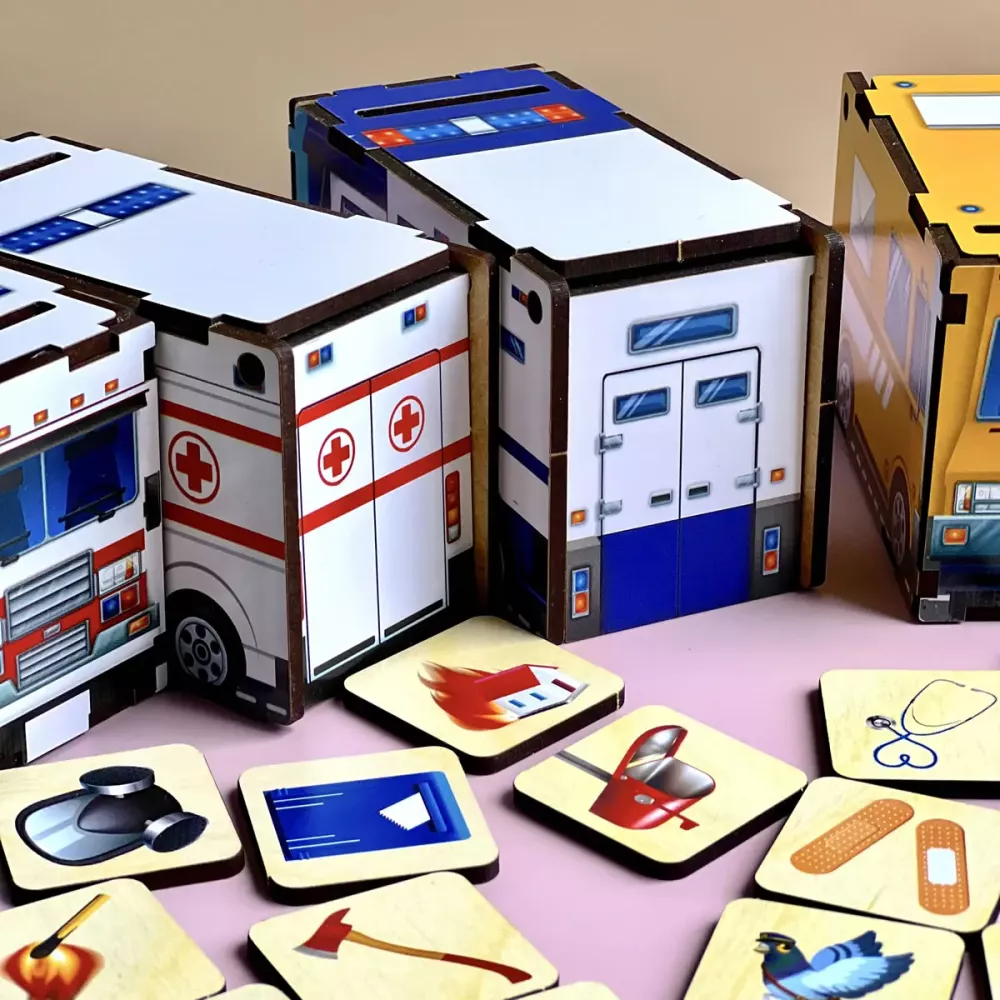 Сортер - комодик "Службовий транспорт"