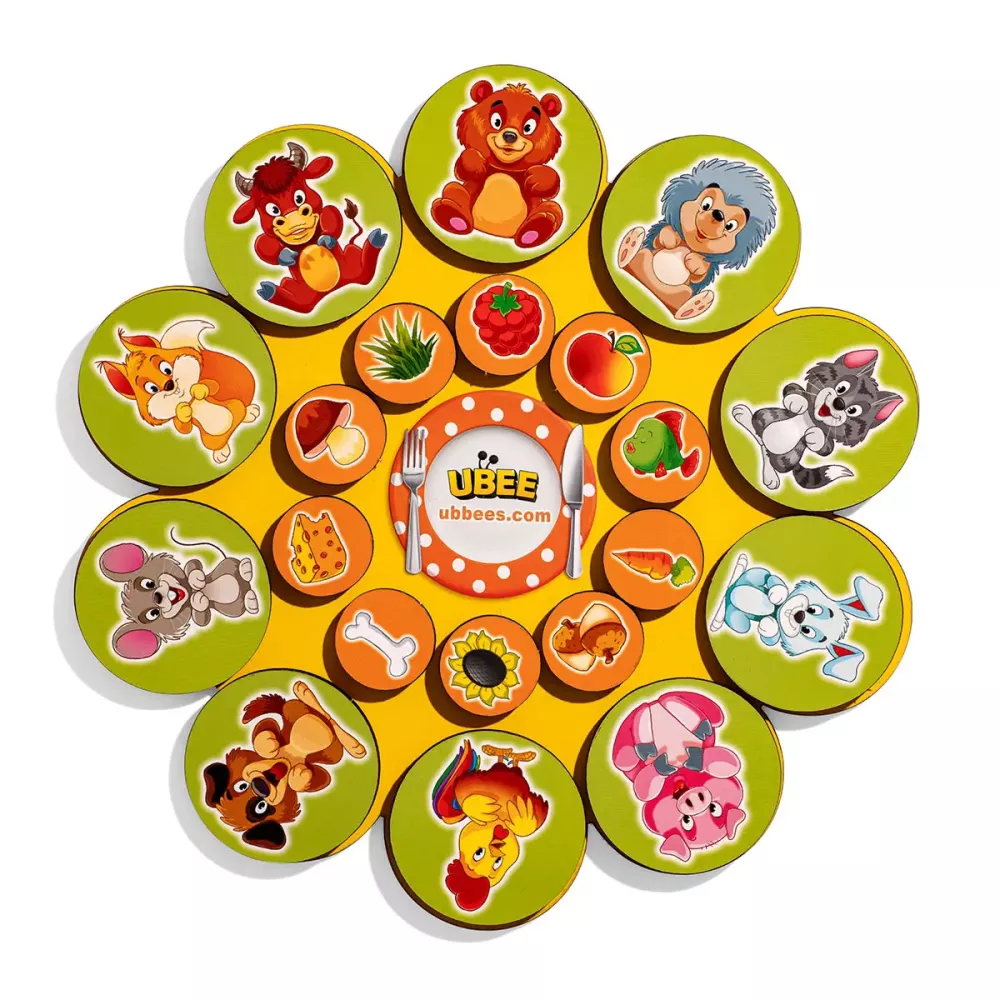 Гра на липучках - Хто що їсть