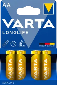 Батарейка Varta Longlife AA (пальчикові) 4 шт.