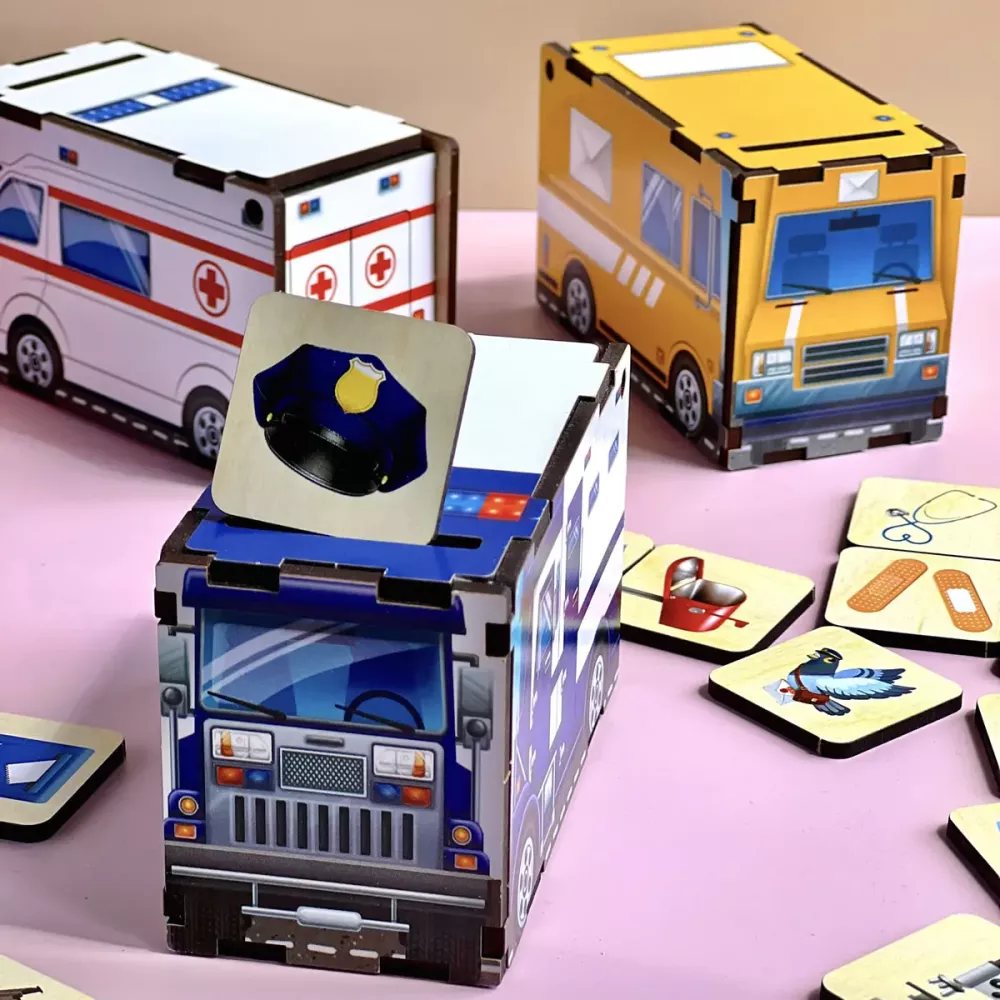 Сортер - комодик "Службовий транспорт"