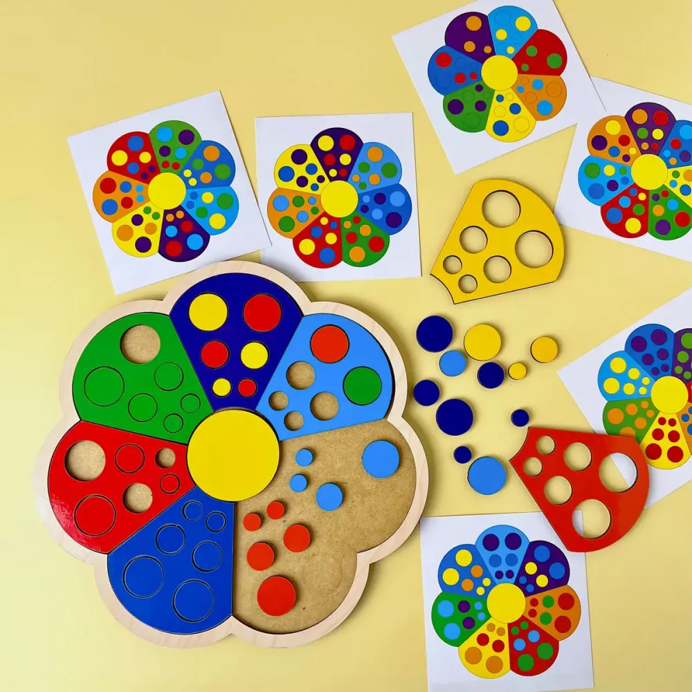 Сортер з картками "Квітка-семибарвниця-1"