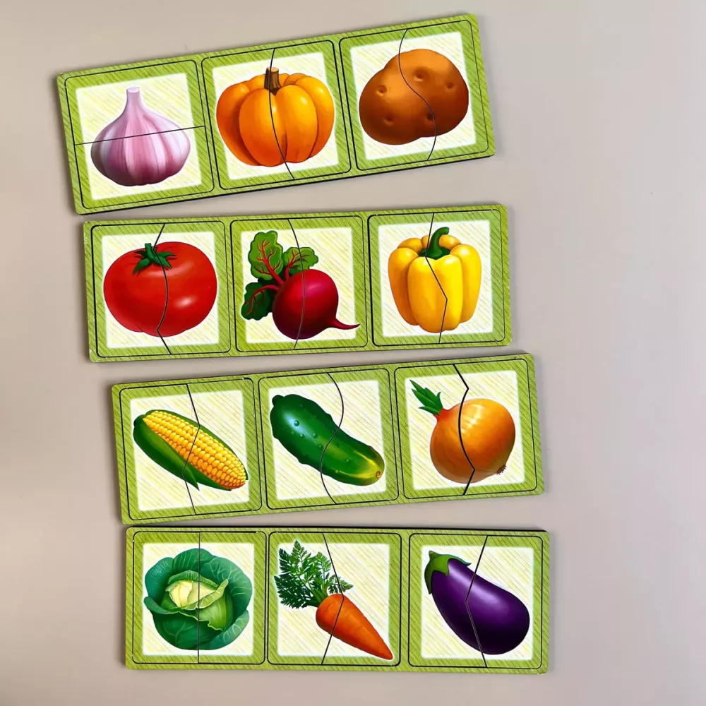 Пазл "Половинки. Овочі"