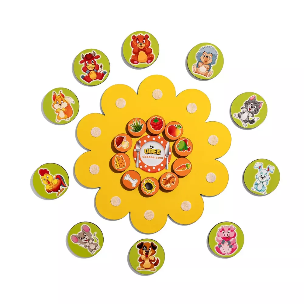 Гра на липучках - Хто що їсть