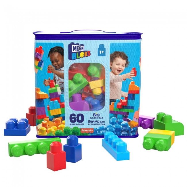 Конструктор класичний у мішку (60 дет.) Mega Bloks