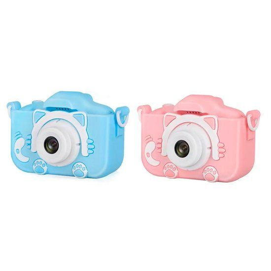 Дитяча камера XO XJ01 Cartoon Dual Lens with Silicone Cover