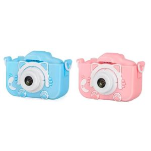 Дитяча камера XO XJ01 Cartoon Dual Lens with Silicone Cover