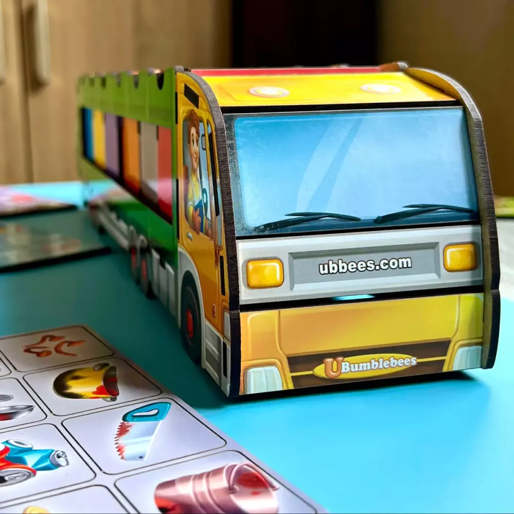 Комодик "Сортування сміття: сміттєвоз"