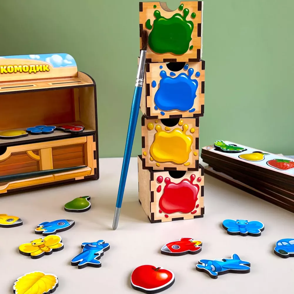 Сортер-комодик "Кольори"