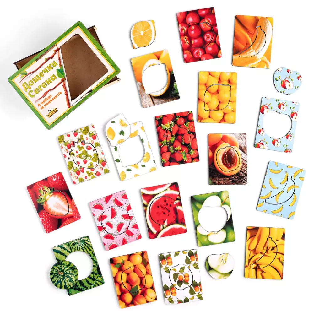 Дошки Сегена: фрукти