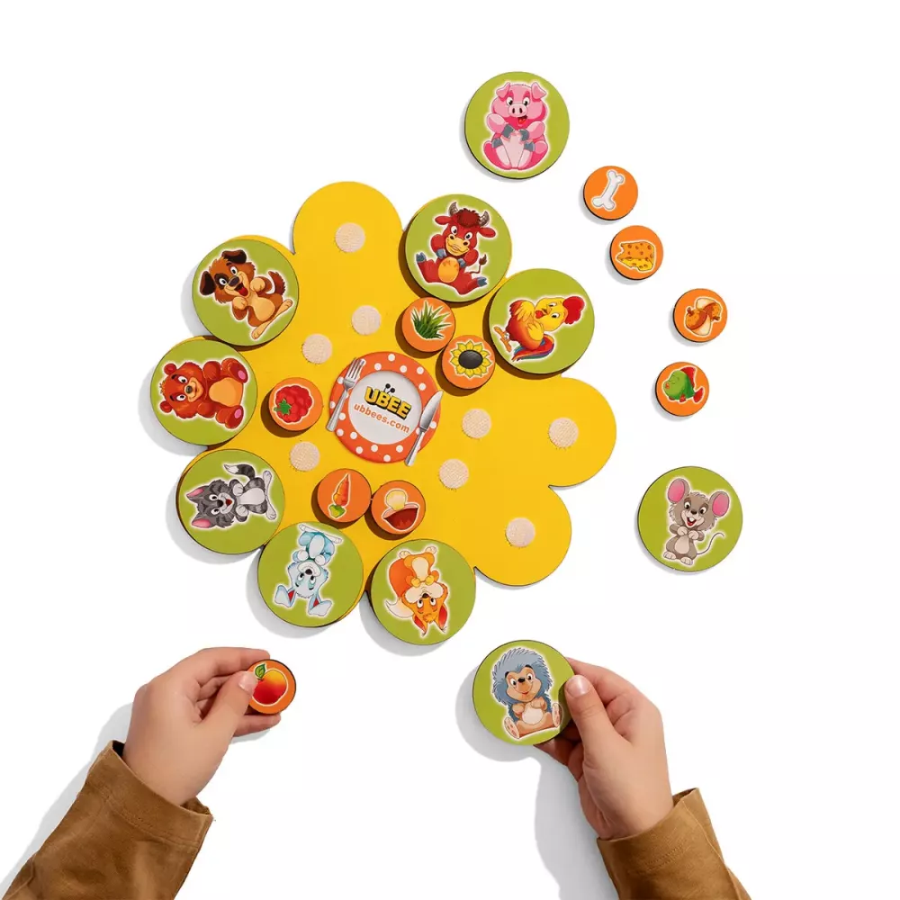 Гра на липучках - Хто що їсть