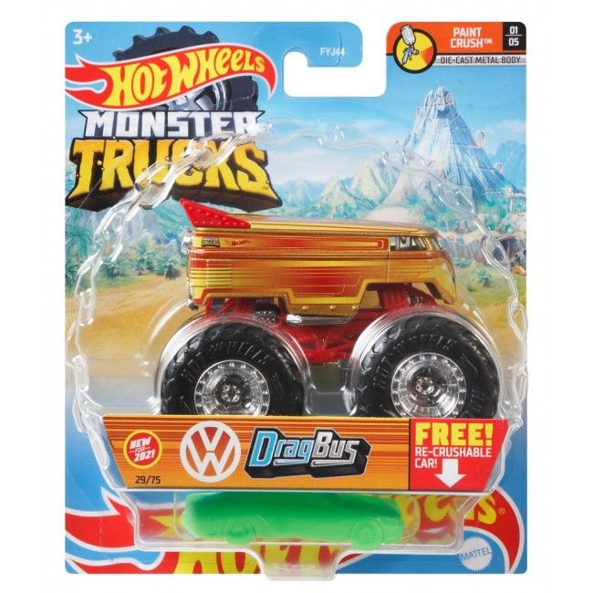 Базова машинка-позашляховик 1:64 серії "Monster Trucks" Hot Wheels (в ас.)
