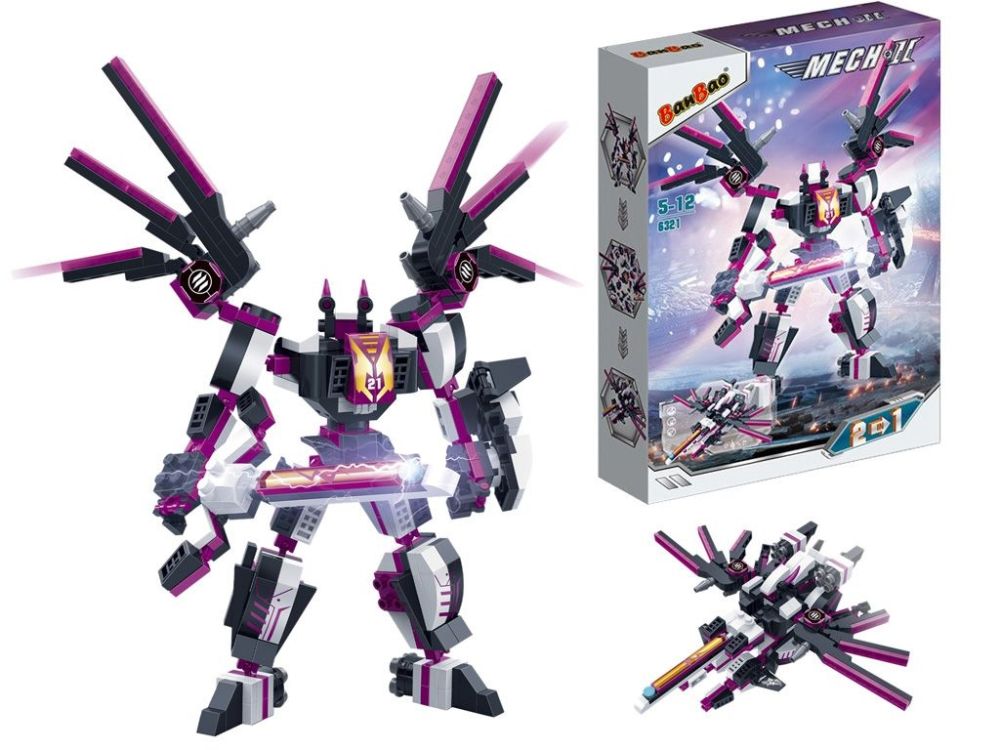 Конструктор-трансформер "Mech 2" Вибухове лезо (279 елм.) / BanBao