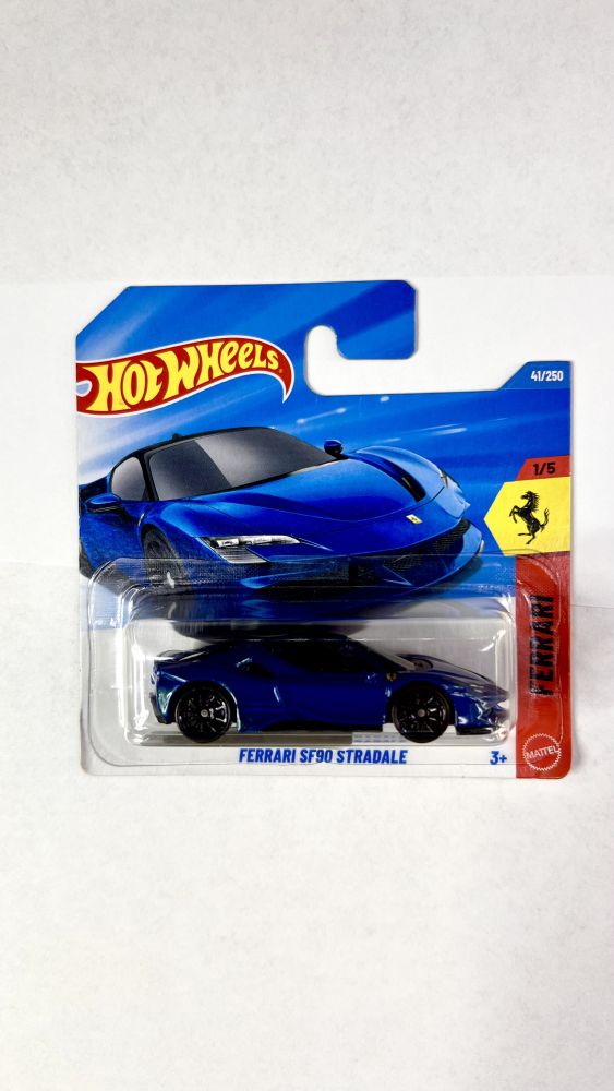 Машинка Базова Hot Wheels Ferrari SF90 Stradale Ferrari 1:64 JJJ12 Blue