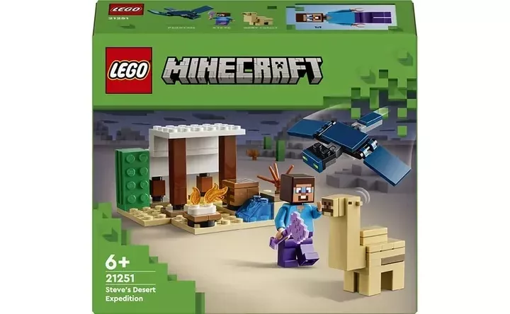 Конструктор LEGO Minecraft Експедиція Стіва в пустелю 21251