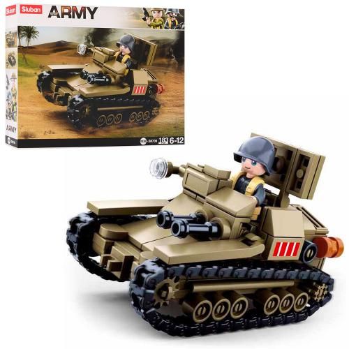 Конструктор SLUBAN M38-B0709 "Army": Військова італійська танкетка Carro Veloce33