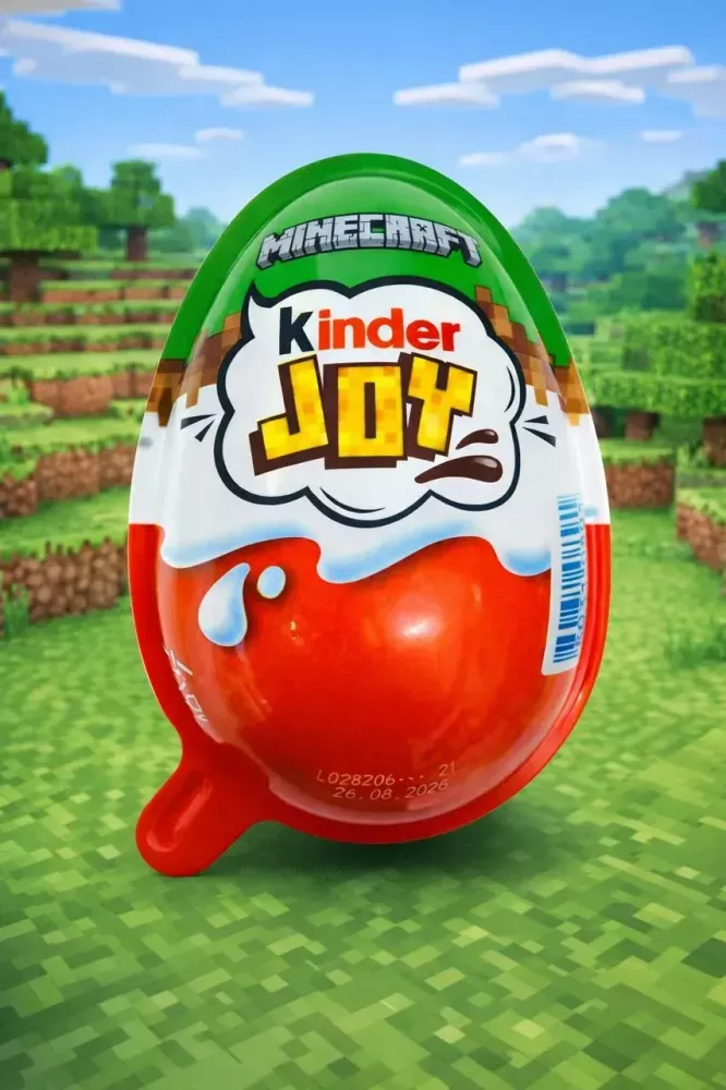Kinder Joy Minecraft — шоколадне яйце з сюрпризом