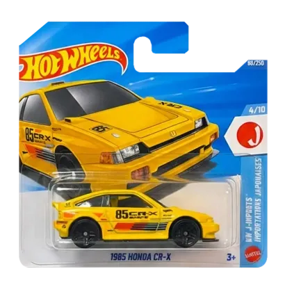 Машинка Базова Hot Wheels 1985 Honda CR-X Speed Graphics 1:64 JJJ51 Yellow