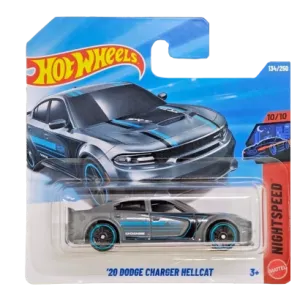 Машинка Базова Hot Wheels '20 Dodge Charger Hellcat Nightspeed 1:64 JJJ87 Grey