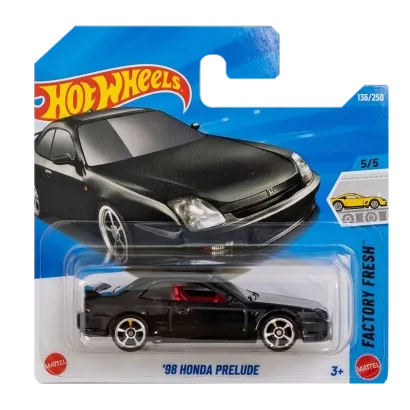 Машинка Базова Hot Wheels '98 Honda Prelude Factory Fresh 1:64 JJJ89 Black