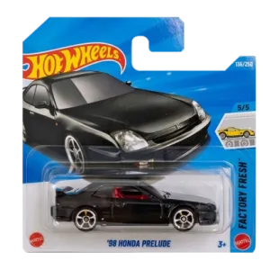Машинка Базова Hot Wheels '98 Honda Prelude Factory Fresh 1:64 JJJ89 Black