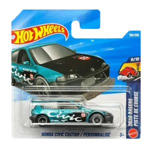 Машинка Базова Hot Wheels Honda Civic Custom Drag Strip 1:64 JJJ81 Green