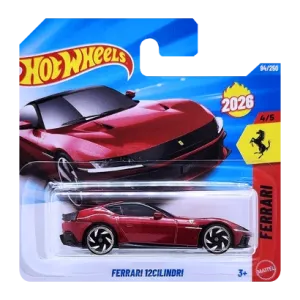 Машинка Базова Hot Wheels Ferrari 12Cilindri Ferrari 1:64 JJH41 Red