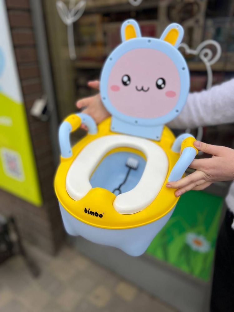 Дитячий горщик BIMBO зі спинкою і з боковими ручками