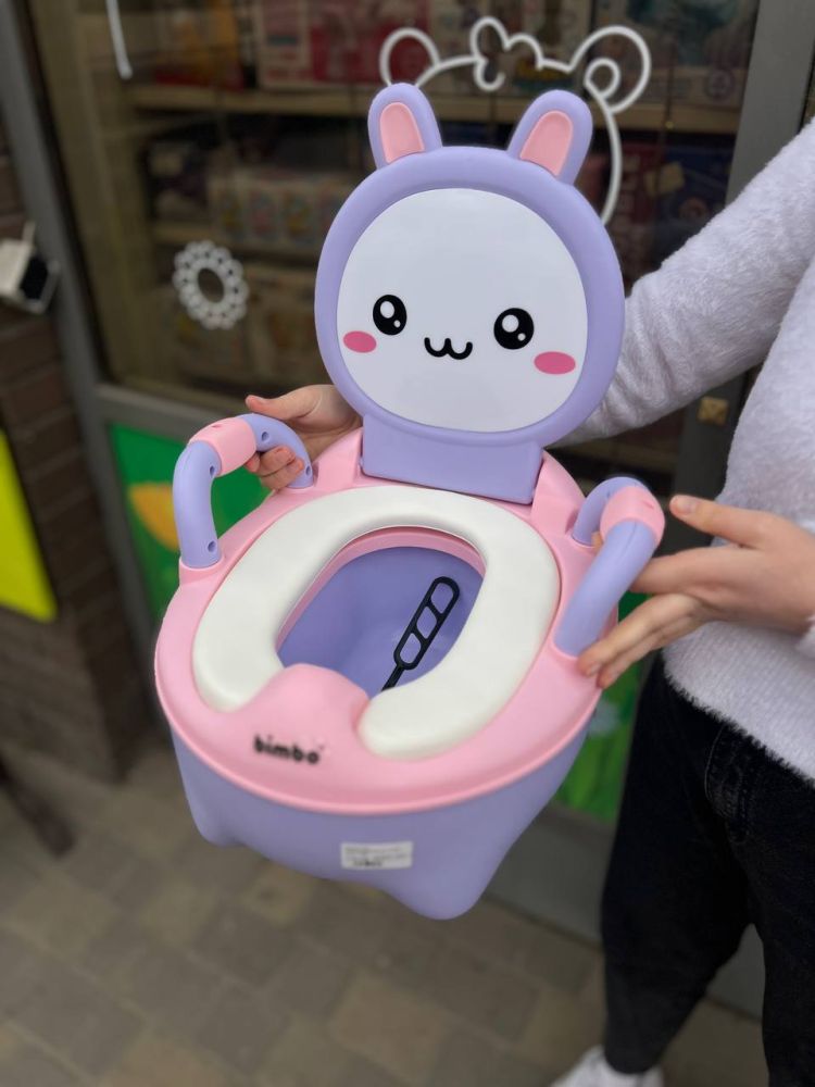 Дитячий горщик BIMBO зі спинкою і з боковими ручками