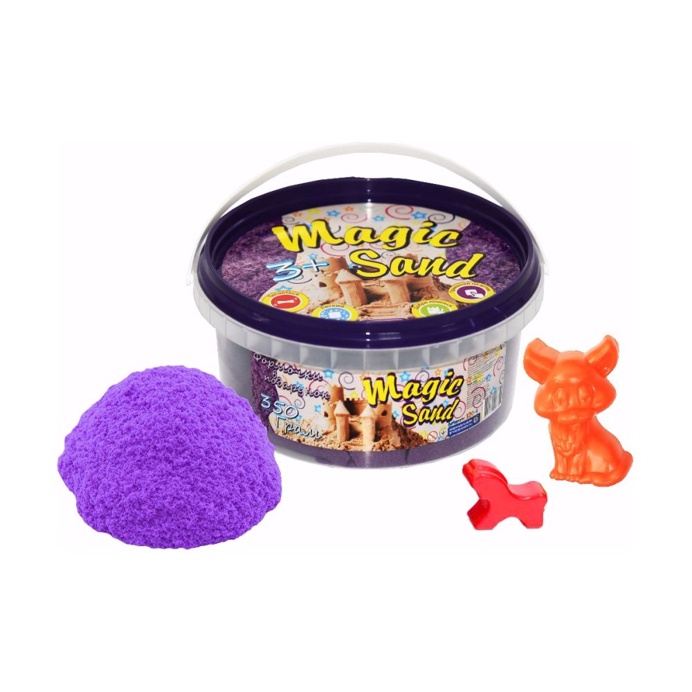 Кінетичний пісок Strateg Magic Sand блакитний з ароматом чорниці у відрі