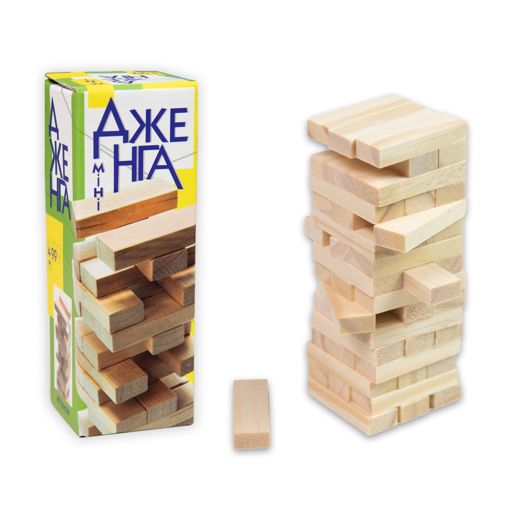 Настільна гра Strateg Дженга "Міні" 48 брусків