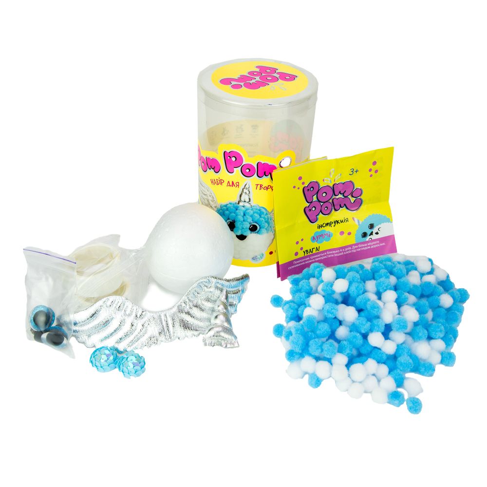 Набір для творчості Strateg Pom pom Луммі українською мовою
