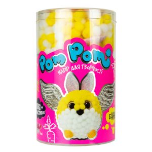 Набір для творчості Strateg Pom pom Банні українською мовою