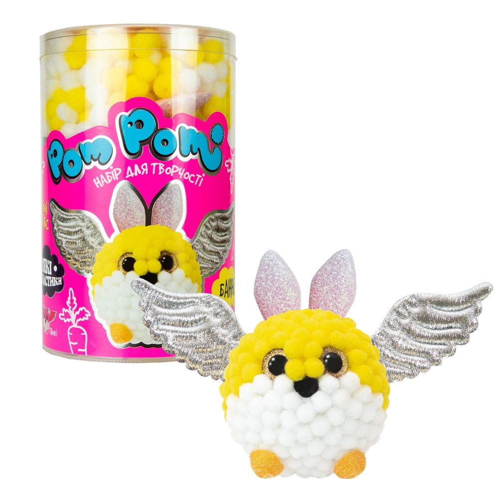 Набір для творчості Strateg Pom pom Банні українською мовою