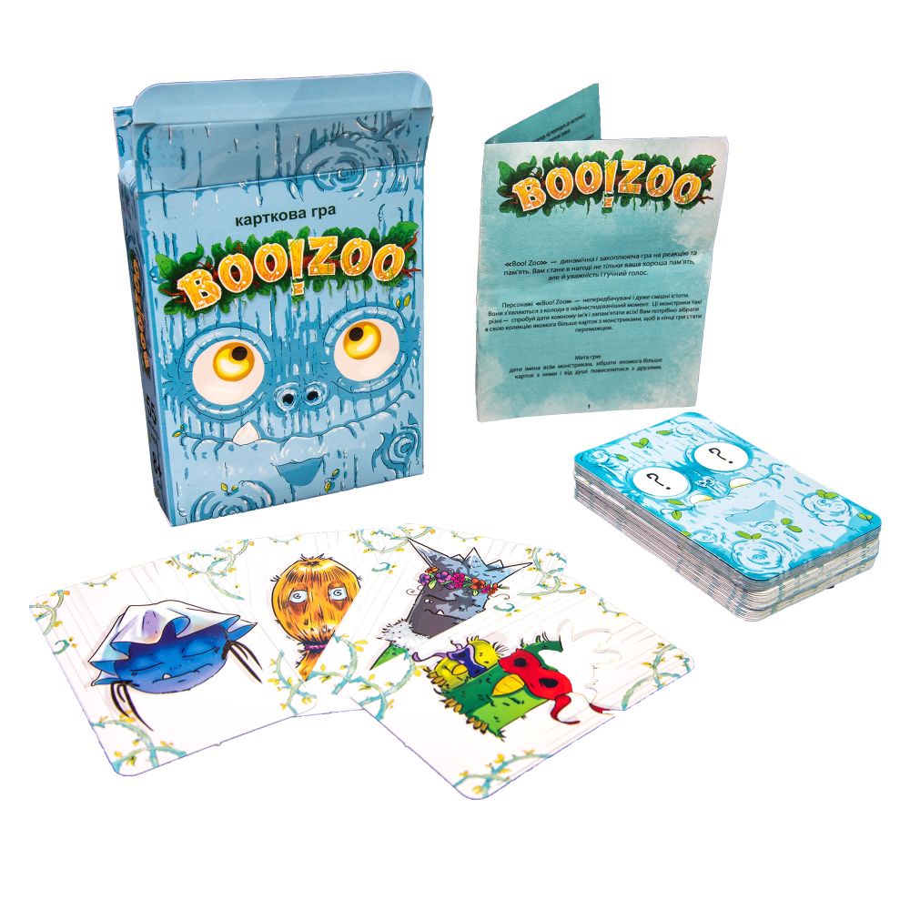 Настільна гра Strateg BOO!ZOO українською мовою