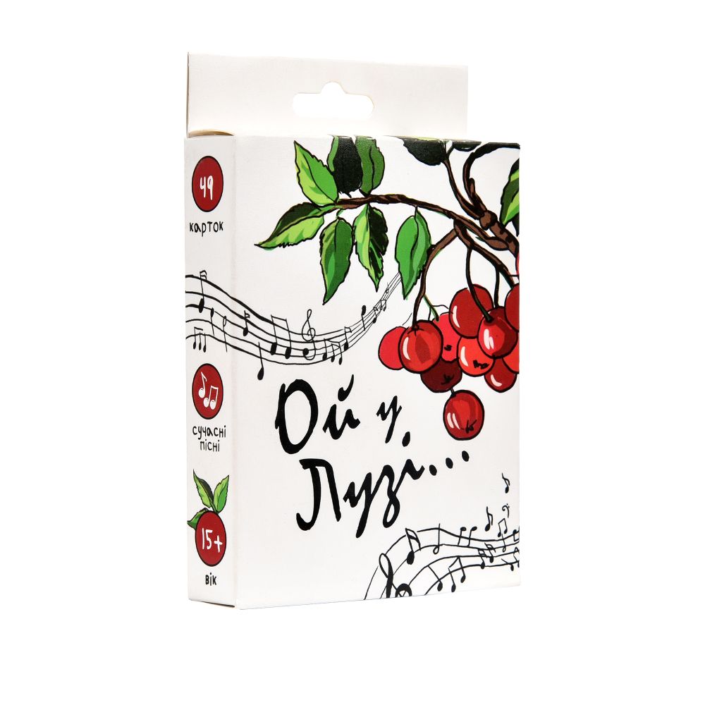 Карткова гра Strateg Ой у Лузі розважальна пісенна українською мовою