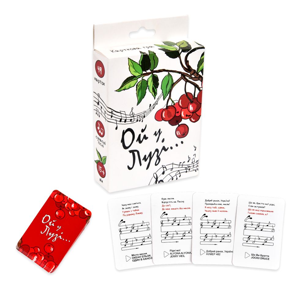 Карткова гра Strateg Ой у Лузі розважальна пісенна українською мовою