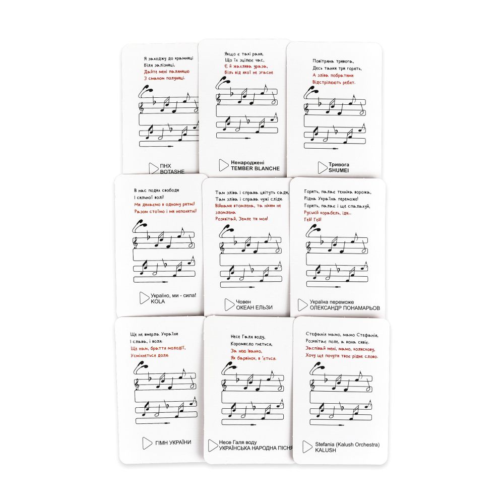 Карткова гра Strateg Ой у Лузі розважальна пісенна українською мовою