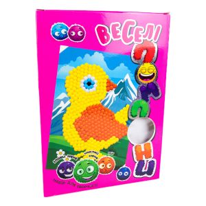 Набір для творчості Strateg Веселі помпони - курчатко українською мовою