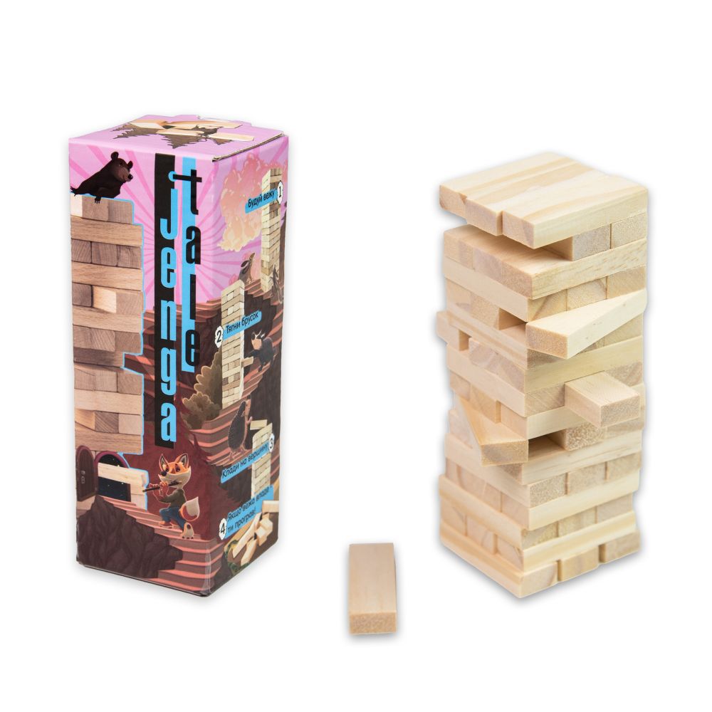 Настільна гра Strateg Jenga Tale джанга 48 брусків