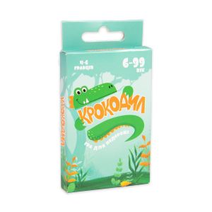 Настільна гра Strateg Крокодил - дорожня версія розважальна українською мовою