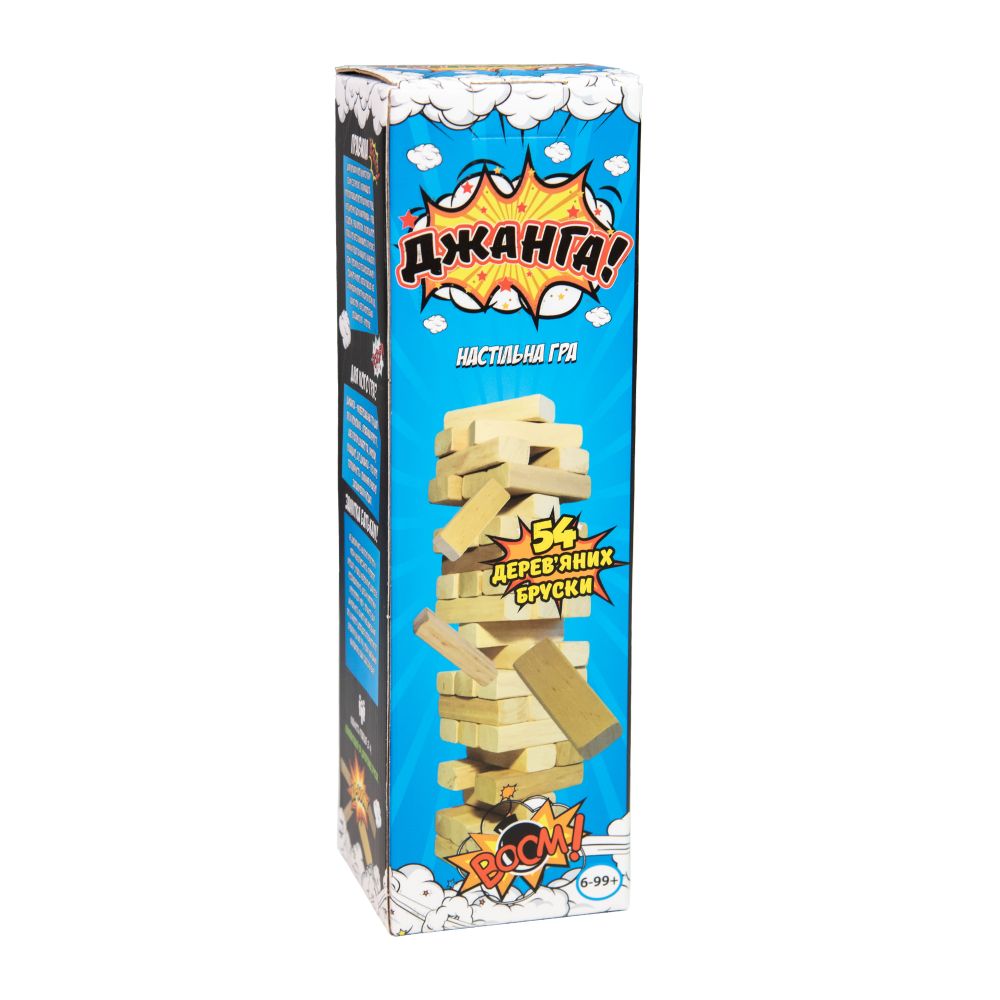 Настільна гра Strateg Джанга 54 бруски українською мовою