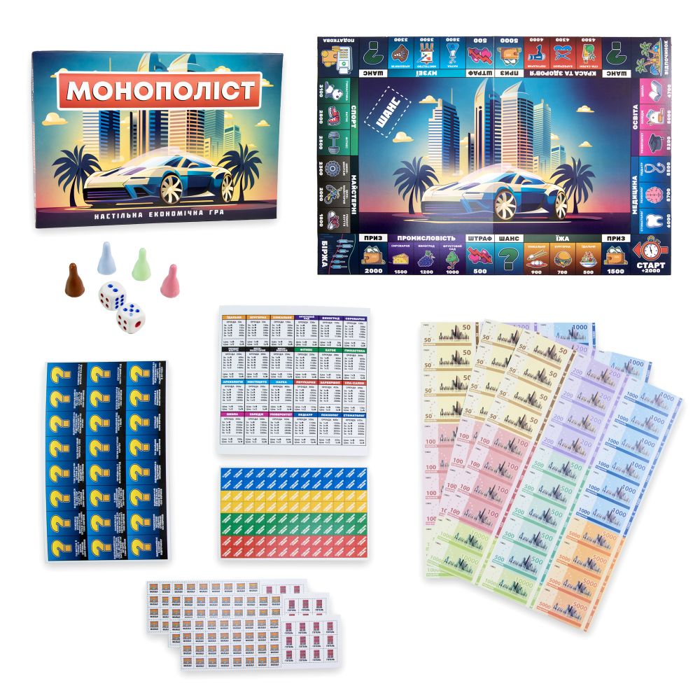 Настільна гра Strateg Монополіст економічна українською мовою